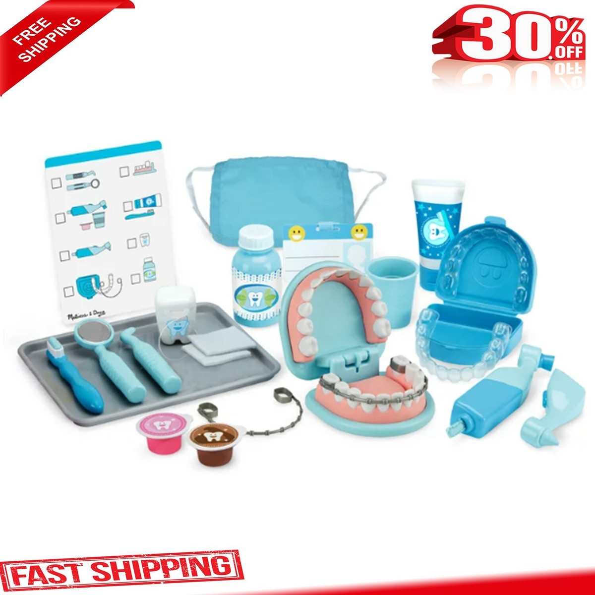 Set Di Strumenti Dentali Disposti In Cerchio Su Sfondo Bianco, Sfocato | Foto Premium - Foto 8