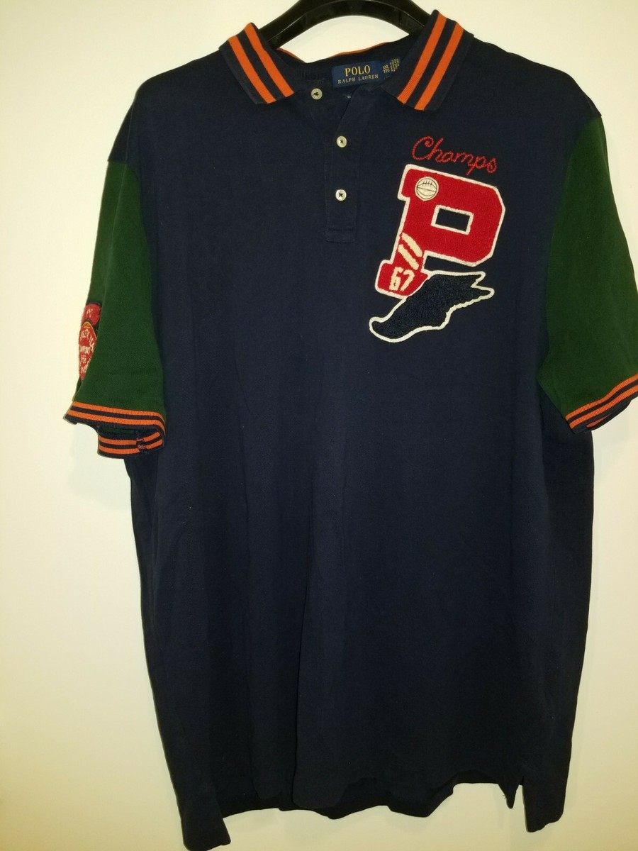 Polo Ralph Lauren P-Wing Shirt RL Athletic Team Champs 1959 Polo Ralph Lauren P-Wing Shirt RL Athletic Team Champs 1959