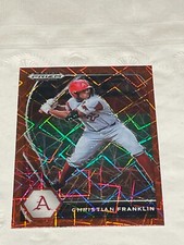 2021 Panini Prizm Draft Picks Christian Franklin Red Velocity Prizm #PDP123
