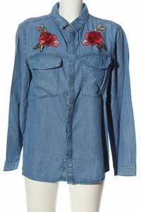 PROMOD Chemise en jean bleu-rouge style décontracté Dames T 42 | eBay