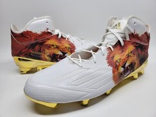Adidas Adizero 5-Star 5.0 Uncaged Mens 18 Football Cleats Gold Lion Shoes