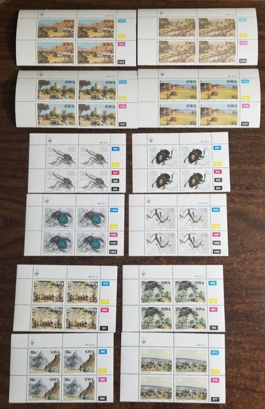 S.W. Africa- 3(1987) SETS X 2 ( ALL BLOCKS) MNH