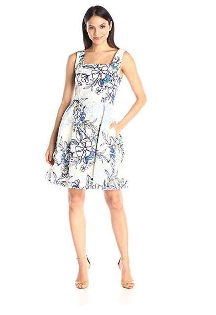julian taylor fit and flare dress
