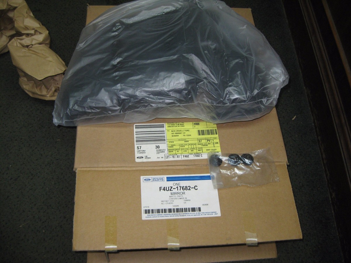 F4UZ-17682-C FORD VAN OUTSIDE MIRROR ASSEMBLY OEM (tag# F010 F4UZ-17682-C FORD VAN OUTSIDE MIRROR ASSEMBLY OEM (tag# F010