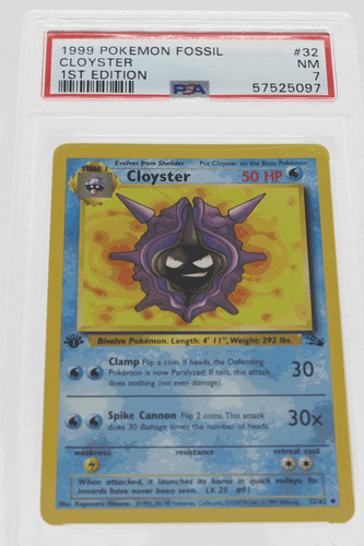Cloyster (1st Edition) graded PSA 7 for sale on eBay