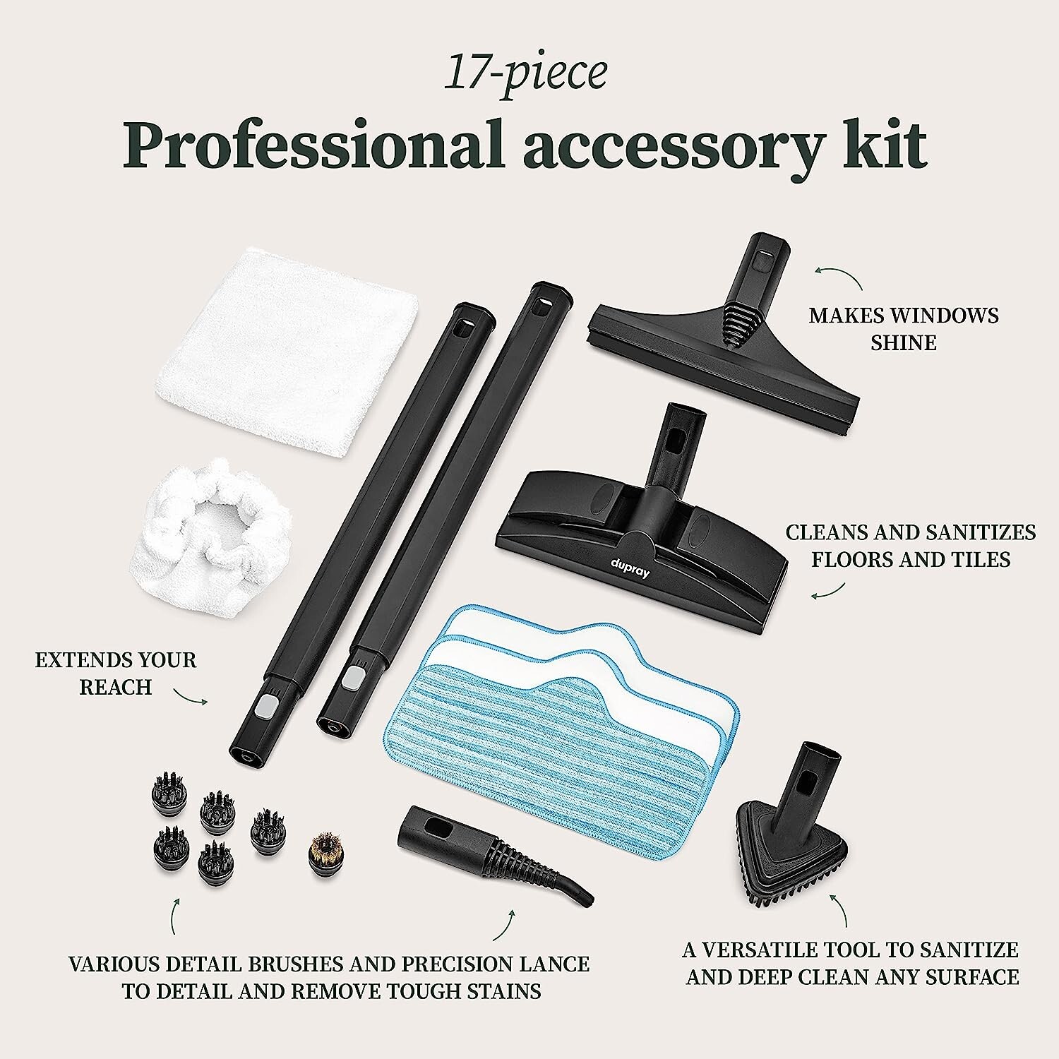 Dupray Neat Steam Cleaner Powerful Multipurpose Portable Heavy Duty