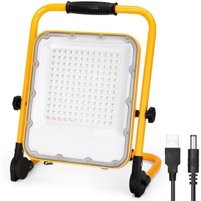 Aigostar Faretto LED 100W Ricaricabile: Luce Portatile per DIY e Casa