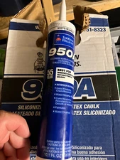 LOT OF 2 Sherwin Williams 950A Silicon Acrylic Latex Caulk 10.1oz. White NEW