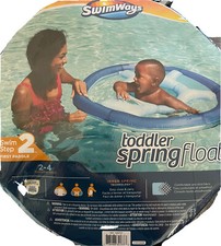SwimWays Toddler Spring Float 2-4 Years Swim Step 2 Blue NEW