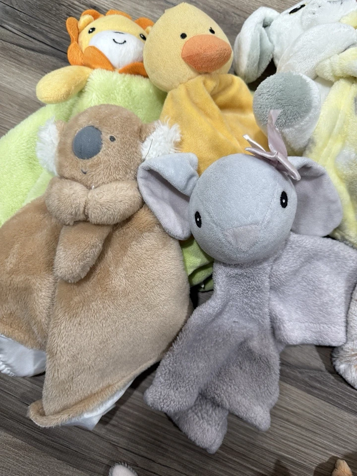 Baby Bear Lovey Snuggie Blankie Manta Paquete Fox Bunny León Koala Cachorro Foto 4 de 4