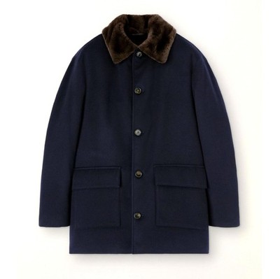 $15K Loro Piana L Carnaby Coat Cashmere & Castorino fur Storm System  NWT!