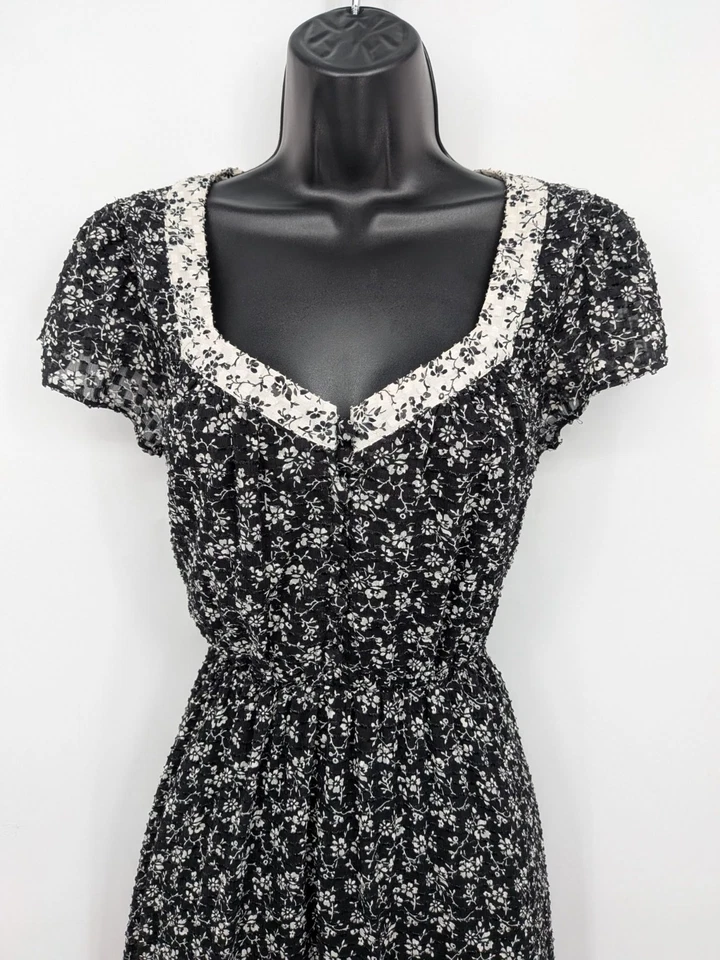Madewell Midi Dress Women Size S Ditsy Floral Flowy Whimsigoth Feminine Cottage - Image 4 of 4