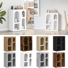 Sideboard Vitrine 59x35x80,5 Holzwerkstoff Anrichte Schließfach Beistellschrank