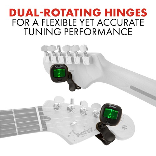 Fender FT-1 Pro Clip-On Tuner, für Elektro-, Akustik- & Bassgitarren & Ukulelen, - Bild 5 von 5