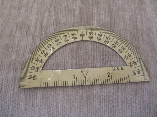 VINTAGE KLEINE METALL WINKELMESSER MADE IN USA - Bild 4 von 8