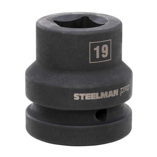 STEELMAN PRO 1-Inch Drive 19mm 4-Point Square Budd Impact Socket, 60558 - Picture 2 of 4