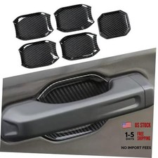 Door Bowl Scratch Protector for Jeep Wrangler JL JLU Glossy Carbon Fiber