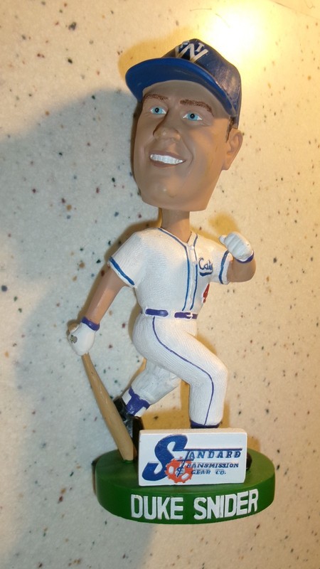 DUKE SNIDER bobblehead...FORT WORTH CATS...new cond, not in original pk