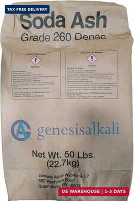 Soda Ash pH Up - 100% Sodium Carbonate - 50 Pounds