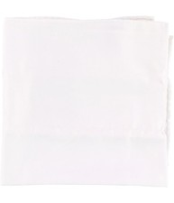 Countess Mara Mens Simple Pocket Square, White, One Size