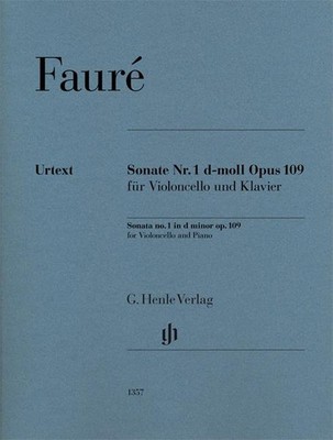 Sonata no. 1 d minor op. 109 Score and part cello and piano with marked and unma
