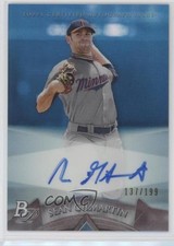 2014 Bowman Platinum Prospects Blue Refractor 137/199 Sean Gilmartin Auto z1r
