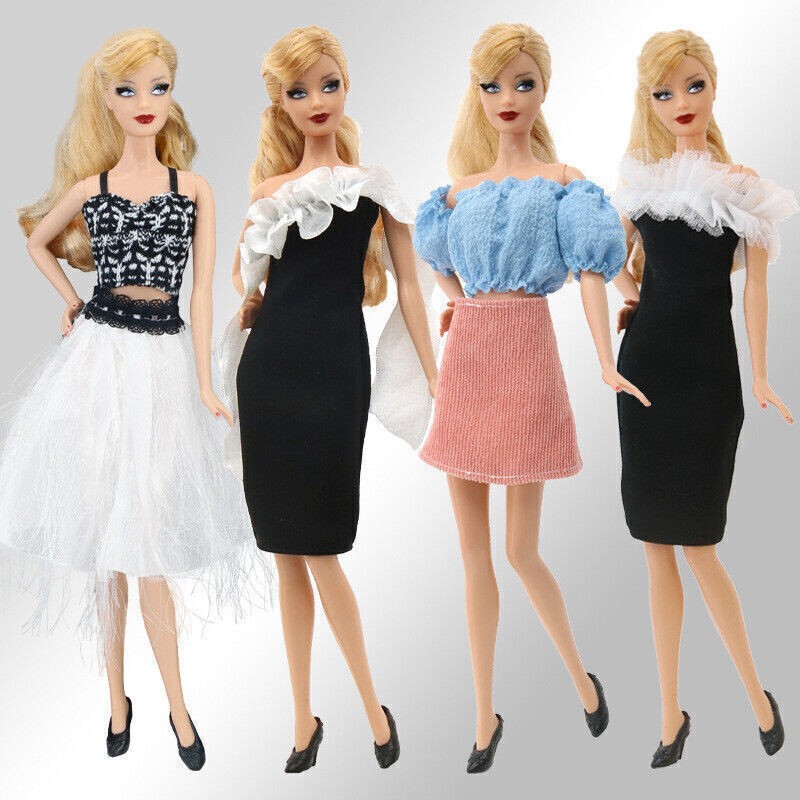 Leisure Blcak Short Skirt Dress Top Outfits For 11.5