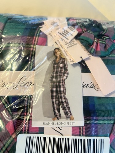 Neuf Nip Victoria's Secret The Flanelle 2pc Pyjama Ensemble