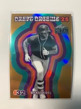2026 Leaf Metal Baseball Bradley Ebel Draft Dreams Gold 1/1 Milwaukee Brewers