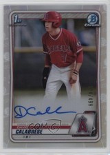 2020 Bowman Draft Chrome Picks Refractor /499 David Calabrese #CDA-DC Auto 06gz