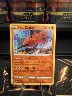 Pokémon TCG Galarian Zapdos Holo Promo Evolving Skies SWSH124 110 HP