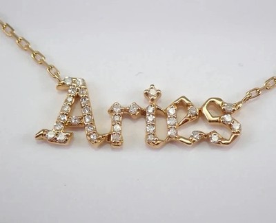 0.50Ct Round Cut Real Moissanite Custom Letter Pendant 14K Yellow Gold Plated