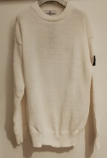 Maglione Bianco Girocollo Stone Island Taglia L - Spedizione Rapida h48