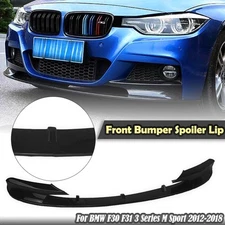 Front Bumper Chin Lip Black For 2012-2018 2016 2017 BMW F30 3 Series M Style