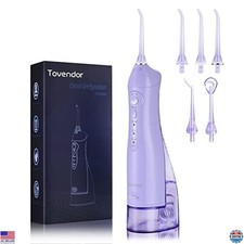 Cordless Rechargeable Water Flosser, IPX7 Waterproof, 300ML, 5 Tips, Travel Use