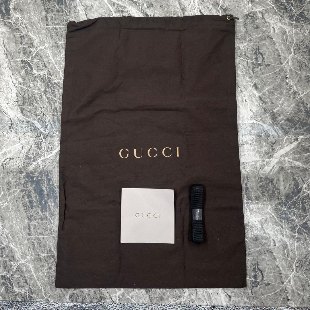 Auth Gucci Leather Sherry Line Lace Up Low cut Sneakers Black EU38 US8 UK5 Women thumbnail 10