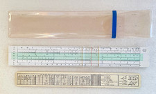 Vintage Jakar No 1005 Slide Rule + original clear plastic slip case + ref tables