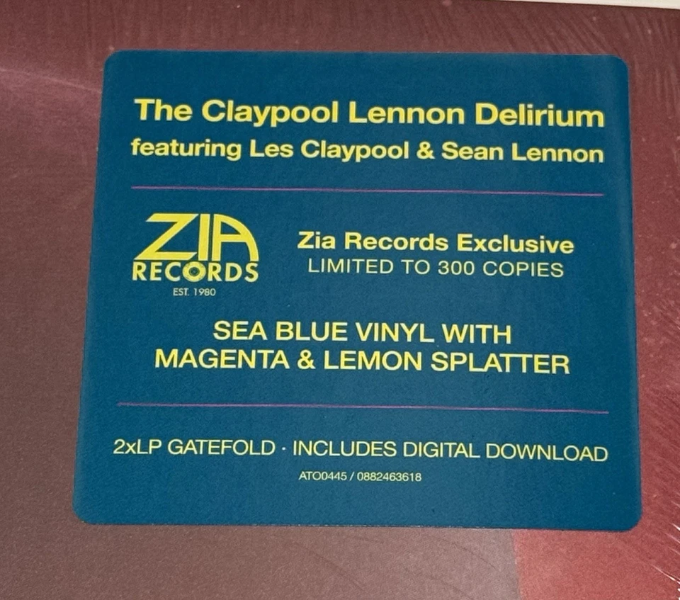 Claypool Lennon Deli - South Of Reality Ltd Ed of 300 Sea Blue/Magenta/Lemon LP Foto 2 de 4
