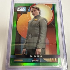 Galen Erso 2025 Topps Star Wars Smugglers Outpost FINEST GREEN 71/99 #F-59