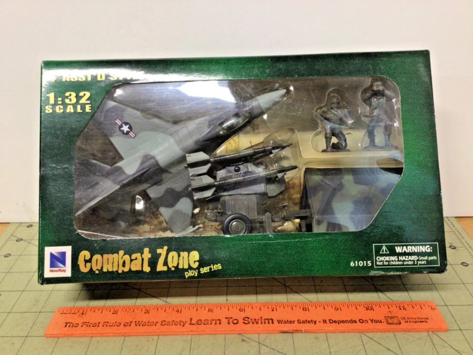 1:32 Combat Zone military play set with jet by New-Ray Toys lot #2 - Image 2 of 4