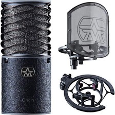 Aston Legendary Origin Condenser Microphone with Swiftshield Pop Filter - Black