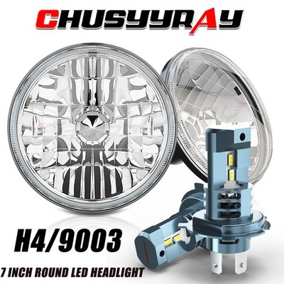 2Pcs FIT for Chevy Truck 1947 -1957 7inch Round LED Headlights Hi/Lo Sealed Beam