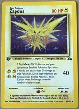 Zapdos [1st Edition] #15 Prices | Pokemon Fossil | Pokemon Cards