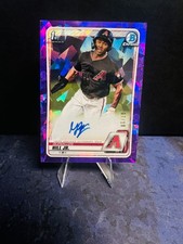 2020 Bowman Chrome Sapphire GJ/Glenallen Hill Jr 1st Auto #BSPA-GHJ Purple 07/10