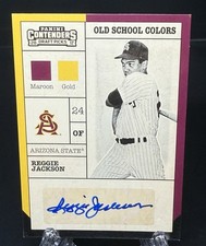 2017 Contenders Old School Colors Auto Reggie Jackson *Yankees /Arizona State SP