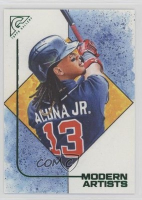 2021 Topps Gallery Modern Artists Green 243/250 Ronald Acuna Jr Acuña #MA-2 0u2j