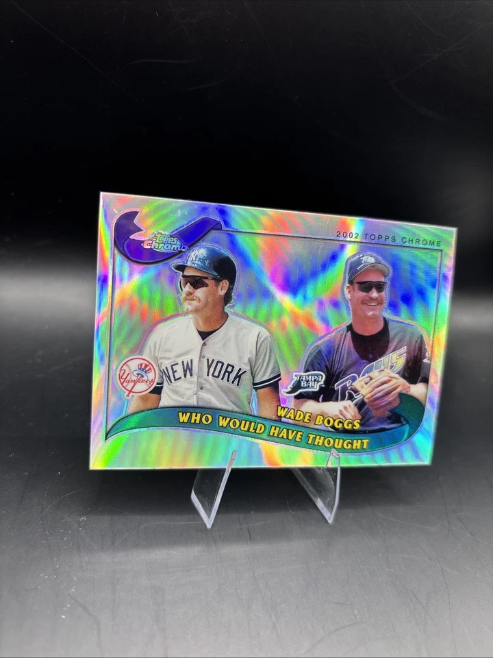 2002 TOPPS TRADED - CHROME REFRACTOR - WHO WOULD HAVE THOUGHT - WADE BOGGS #T269 - Image 3 of 4
