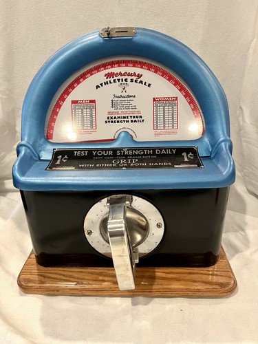 1950s MERCURY ATHLETIC SCALE GRIP TESTER Great Lakes System Systems, Detroit MI