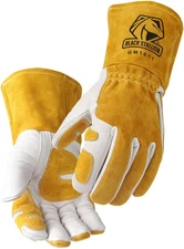 GM1611 Top Grain Leather Cowhide Mig Welding Gloves with Reinforced Palm & Th...