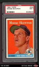 1958 Topps #240 Bill Skowron Yankees PSA 7 - NM